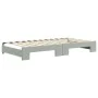 Trundle sofa bed with drawers light gray velvet 100x200 cm by vidaXL, Beds and slatted bases - Ref: Foro24-3197356, Price: 30...