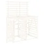 Double shed for garbage cans solid white pine wood by vidaXL, Waste container supports - Ref: Foro24-3157686, Price: 303,20 €...