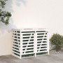 Double shed for garbage cans solid white pine wood by vidaXL, Waste container supports - Ref: Foro24-3157686, Price: 306,37 €...