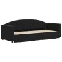 Sofá cama nido con cajones terciopelo negro 80x200 cm de vidaXL, Camas y somieres - Ref: Foro24-3197346, Precio: 284,25 €, De...