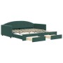 Sofá cama nido con cajones terciopelo verde oscuro 100x200 cm de vidaXL, Camas y somieres - Ref: Foro24-3197358, Precio: 299,...