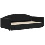 Ausziehbares Schlafsofa mit Schubladen aus schwarzem Samt, 100 x 200 cm von vidaXL, Betten und Lattenroste - Ref: Foro24-3197...