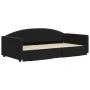 Trundle sofa bed with drawers black velvet 100x200 cm by vidaXL, Beds and slatted bases - Ref: Foro24-3197360, Price: 309,24 ...