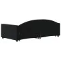 Ausziehbares Schlafsofa mit Schubladen aus schwarzem Samt, 100 x 200 cm von vidaXL, Betten und Lattenroste - Ref: Foro24-3197...