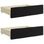 Ausziehbares Schlafsofa mit Schubladen aus schwarzem Samt, 100 x 200 cm von vidaXL, Betten und Lattenroste - Ref: Foro24-3197...