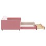 Sofá cama nido con cajones terciopelo rosa 100x200 cm de vidaXL, Camas y somieres - Ref: Foro24-3197359, Precio: 308,86 €, De...