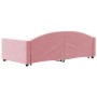 Sofá cama nido con cajones terciopelo rosa 100x200 cm de vidaXL, Camas y somieres - Ref: Foro24-3197359, Precio: 308,86 €, De...