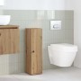 Mueble de baño con portarrollos roble artisan 20,5x22x72 cm