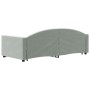 Sofá cama nido con cajones terciopelo gris claro 90x190 cm de vidaXL, Camas y somieres - Ref: Foro24-3197362, Precio: 290,57 €