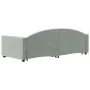 Trundle sofa bed with drawers light gray velvet 90x190 cm by vidaXL, Beds and slatted bases - Ref: Foro24-3197362, Price: 281...