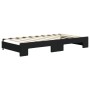 Sofá cama nido con cajones terciopelo negro 90x190 cm de vidaXL, Camas y somieres - Ref: Foro24-3197364, Precio: 285,67 €, De...