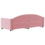 Ausziehbares Schlafsofa mit rosa Samtschubladen 80x200 cm von vidaXL, Betten und Lattenroste - Ref: Foro24-3197345, Preis: 29...