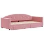 Trundle sofa bed with pink velvet drawers 90x200 cm by vidaXL, Beds and slatted bases - Ref: Foro24-3197352, Price: 288,89 €,...