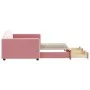 Trundle sofa bed with pink velvet drawers 90x200 cm by vidaXL, Beds and slatted bases - Ref: Foro24-3197352, Price: 288,89 €,...