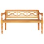 Batavia hellbraune Mahagoniholzbank 123 cm von vidaXL, Bänke für Hallen und Lager - Ref: Foro24-337078, Preis: 127,75 €, Raba...