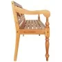 Batavia hellbraune Mahagoniholzbank 123 cm von vidaXL, Bänke für Hallen und Lager - Ref: Foro24-337078, Preis: 128,38 €, Raba...