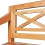 Batavia hellbraune Mahagoniholzbank 123 cm von vidaXL, Bänke für Hallen und Lager - Ref: Foro24-337078, Preis: 128,38 €, Raba...