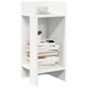 Mesa auxiliar con estante blanco 25,5x27x60 cm en Mesas auxiliares | Comprar online en Foro24