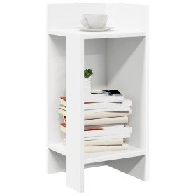 Mesas auxiliares 2 uds con estante blanco 25,5x27x60 cm en Mesas auxiliares | Comprar online en Foro24