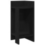Mesas auxiliares 2 uds con estante negro 25,5x27x60 cm