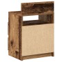 Mesillas de noche 2 uds con 2 cajones madera vieja 40x33x60 cm en Mesitas de noche | Comprar online en Foro24