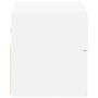 Mesitas de noche de pared 2 unidades blanca 45x26x28,5 cm