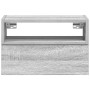 Mesitas de noche de pared 2 uds gris sonoma 45x26x28,5 cm