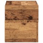 Mesita de noche de pared madera vieja 45x26x28,5 cm