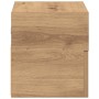 Mesita de noche de pared roble artesano 45x26x28,5 cm
