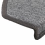 Felpudos para escaleras 15 unidades 65x24x4 cm Gris oscuro