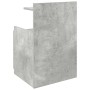 Mesilla de noche con 2 cajones gris hormigón 40x36,5x62 cm