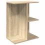 Mesita de noche madera de ingeniería roble sonoma 46,5x29x61 cm