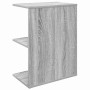 Mesita de noche madera de ingeniería gris Sonoma 46,5x29x61 cm