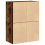 Armarios con 2 cajones 2 uds roble ahumado 60x31x40 cm en Cajoneras | Comprar online en Foro24
