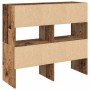 Zapateros 2 uds apilables madera vieja 89,5x30x40 cm