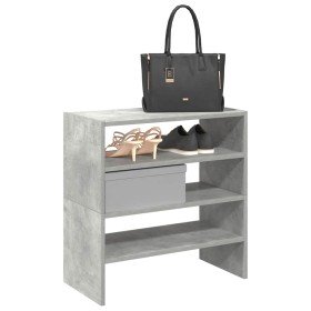 Zapateros 2 uds apilables gris hormigón 60x30x30,5 cm en Zapateros y organizadores de calzado | Comprar online en Foro24