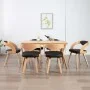 6 Esszimmerstühle aus gebogenem Holz mit schwarzem Kunstleder von vidaXL, Essstühle - Ref: Foro24-278847, Preis: 846,40 €, Ra...