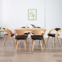 6 Esszimmerstühle aus gebogenem Holz mit schwarzem Kunstleder von vidaXL, Essstühle - Ref: Foro24-278847, Preis: 829,60 €, Ra...
