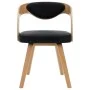 6 Esszimmerstühle aus gebogenem Holz mit schwarzem Kunstleder von vidaXL, Essstühle - Ref: Foro24-278847, Preis: 846,40 €, Ra...