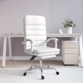 Weißer Massage-Bürostuhl aus Kunstleder von vidaXL, Bürostühle - Ref: Foro24-349732, Preis: 132,12 €, Rabatt: %
