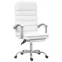 White synthetic leather massage reclining office chair by vidaXL, Office chairs - Ref: Foro24-349732, Price: 132,12 €, Discou...