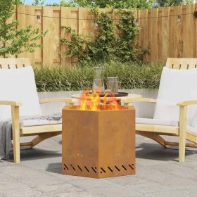 Hoguera Sin Humo Marrón 58 x 58 x 51 cm Acero