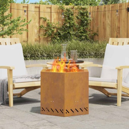 Hoguera Sin Humo Marrón 58 x 58 x 51 cm Acero