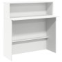 Mostrador de recepción blanco 100x50x103,5 cm madera de