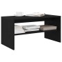 Mueble de TV madera de ingeniería roble negro 80x40x40 cm en Muebles TV | Comprar online en Foro24