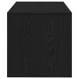 Mueble de TV madera de ingeniería roble negro 80x40x40 cm