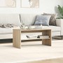Mueble de TV madera contrachapada roble Sonoma 80x40x40cm