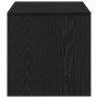Mueble para TV madera contrachapada roble negro100x40x40 cm