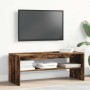 Mueble de TV madera contrachapada roble ahumado 100x40x40 cm