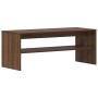Mueble de TV madera contrachapada roble marrón 100x40x40 cm